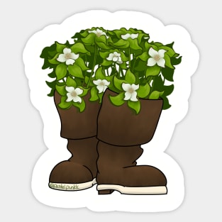 Bunch Berry Rain Boots Sticker